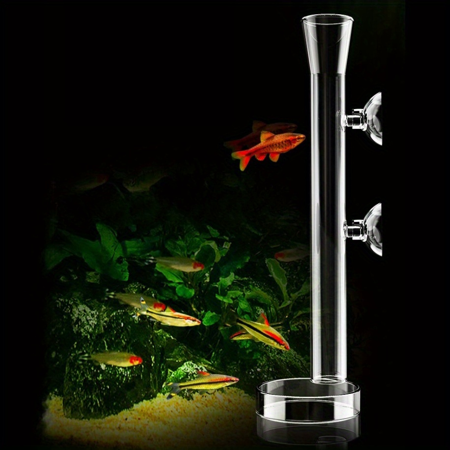 Aquarium Plant Red - Aquarium Glass Feeding Tube & Shrimp