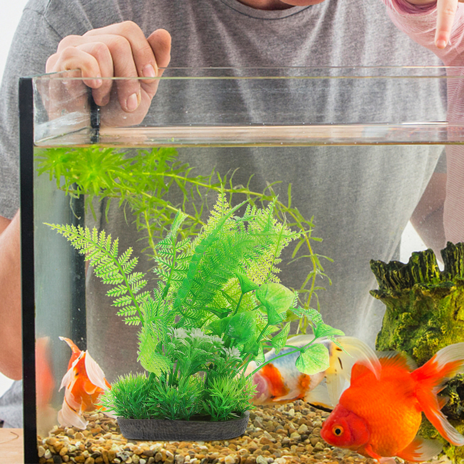 Non Planted Aquarium Fish - 2Pcs High-Grade Fake Aquarium Plants Lightweight