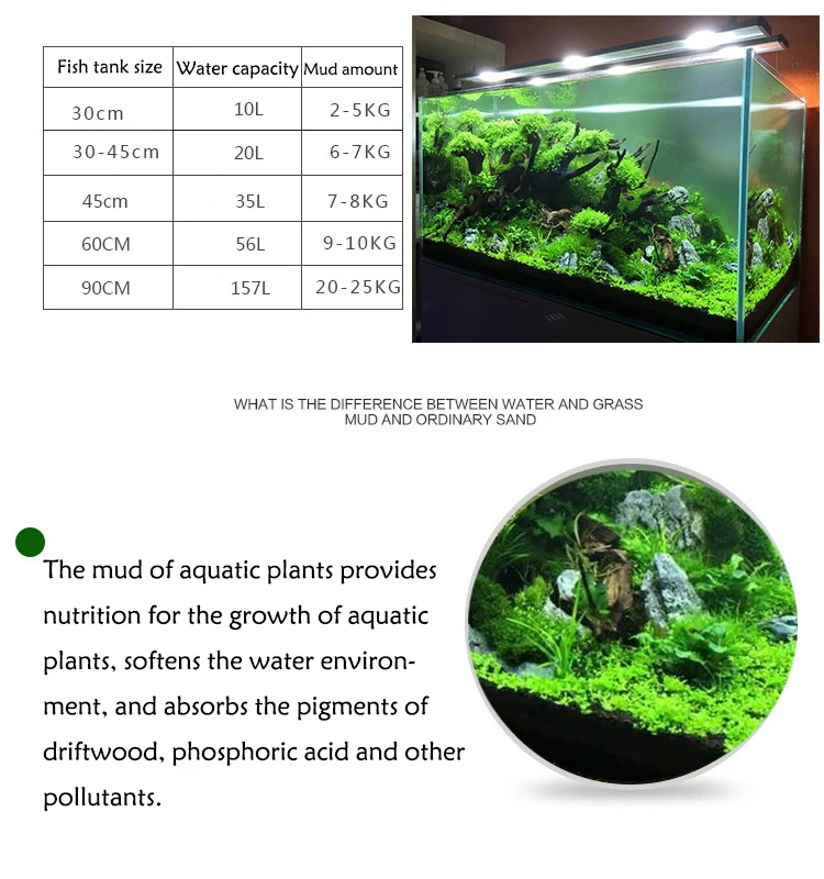 Fish Tank Water Grass Mud Plan - Planted Aquarium With Sand avis et prix