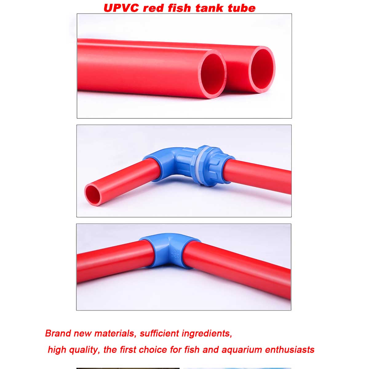 20~50mm UPVC Tube Aquarium Fis - Aquarium Plant Red avis et prix