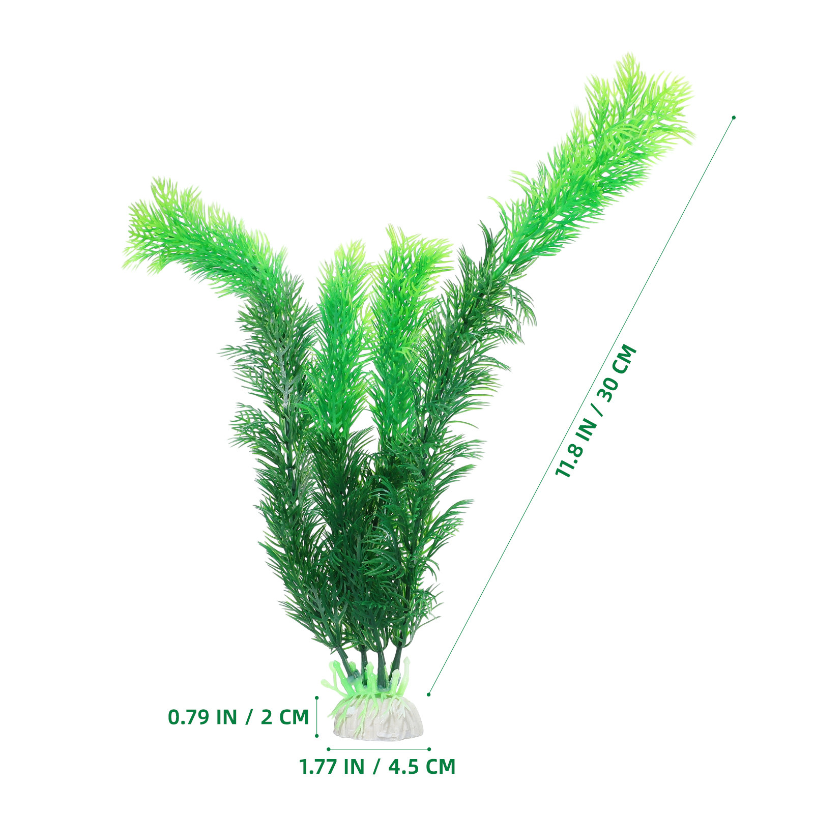 Green Plastic Artificial Plant - Non Planted Aquarium Fish avis et prix