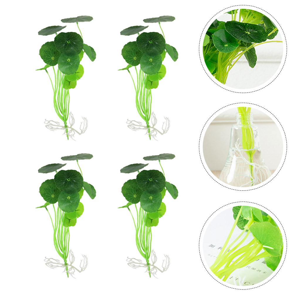 4Pcs Realistic Lotus Leaf Fish - Non Planted Aquarium Fish avis et prix