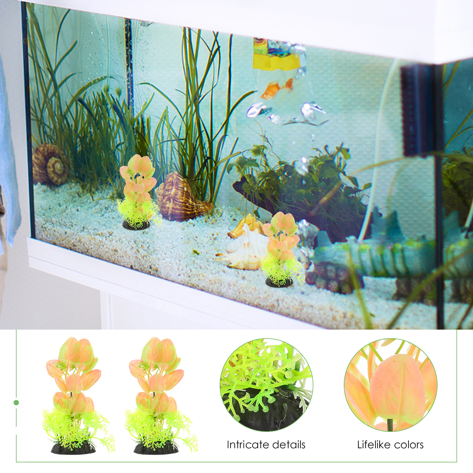 6Pcs High Grade Artificial Aqu - Non Planted Aquarium Fish avis et prix