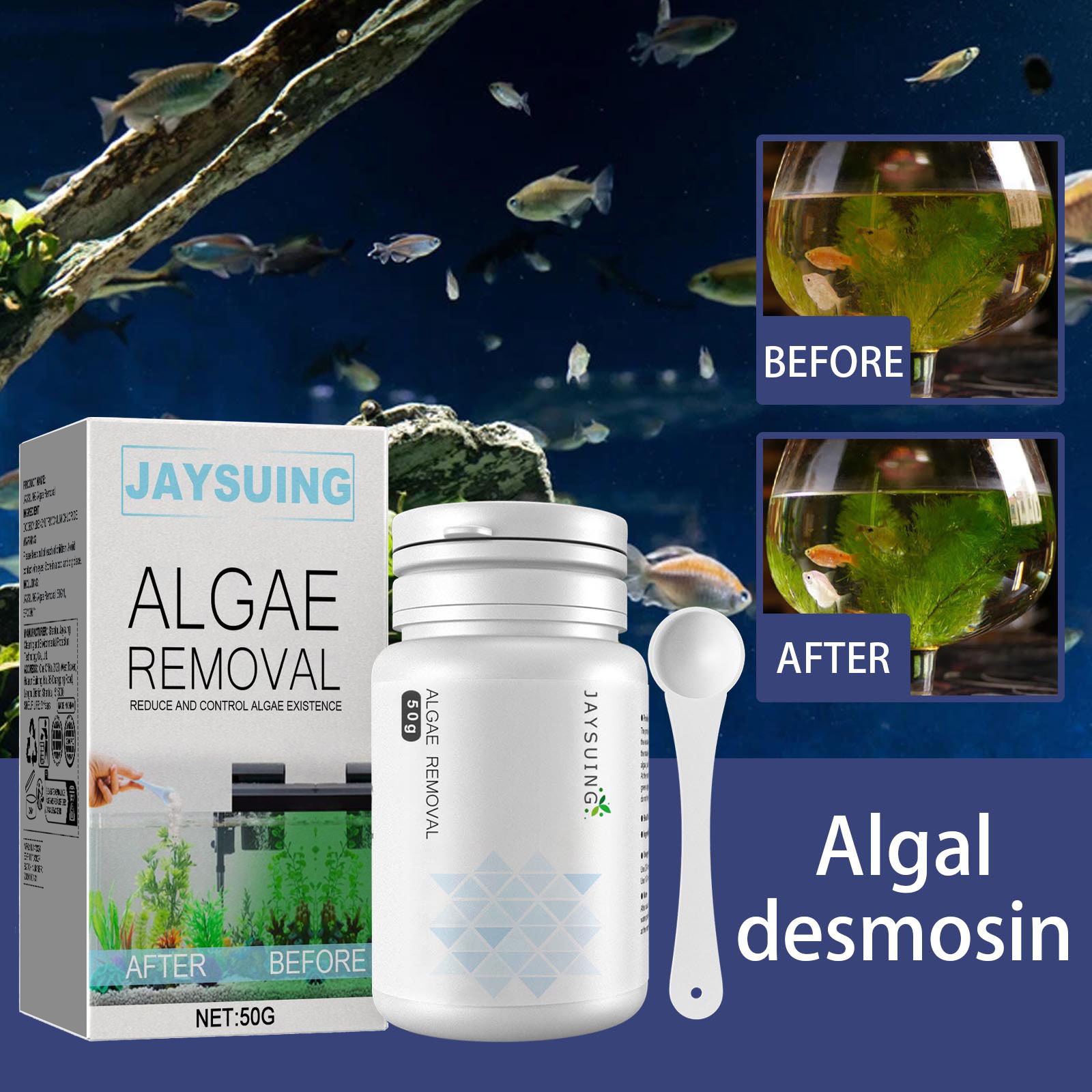 Algae and moss remover; green  - Planted Aquarium Algae avis et prix