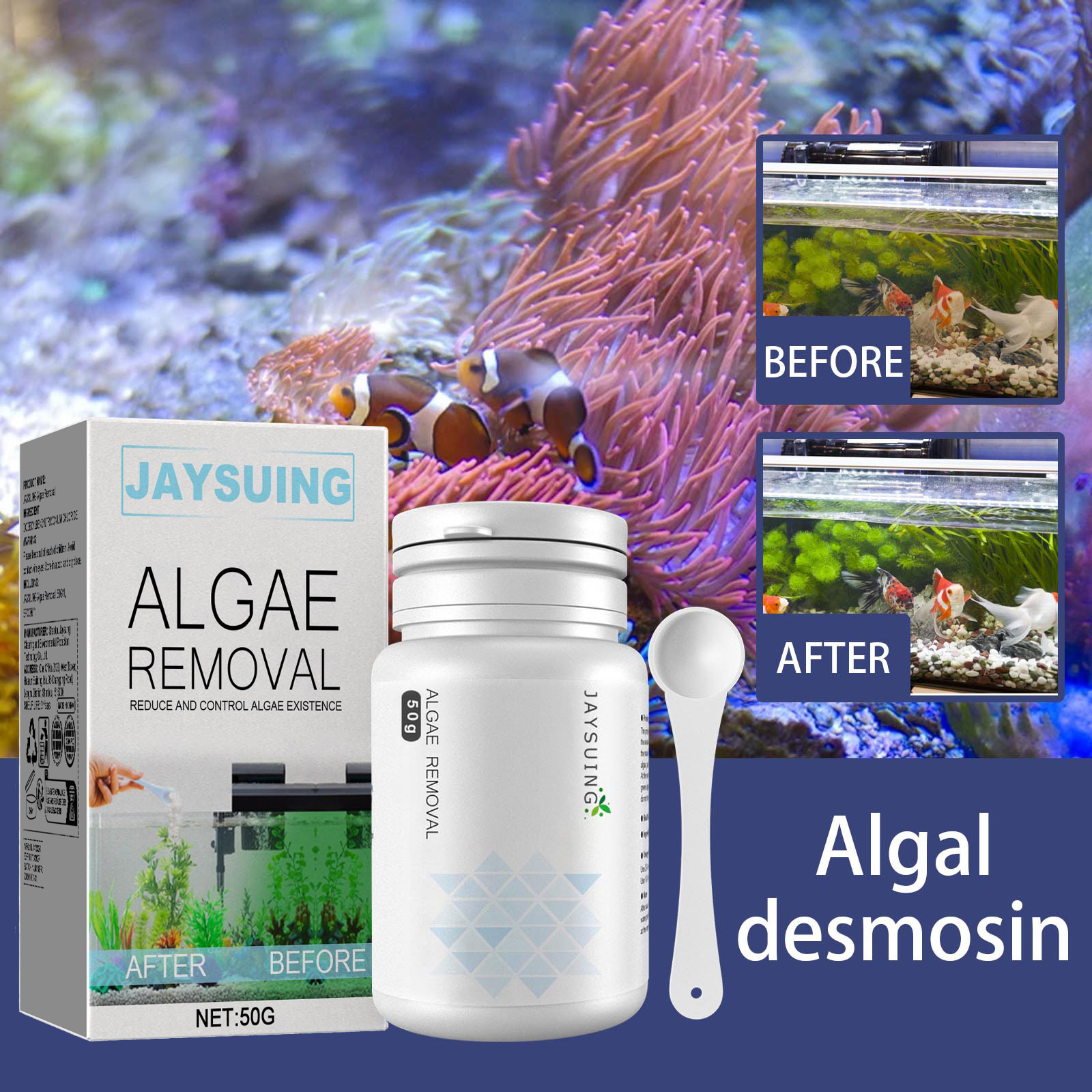 Algae and moss remover; green  - Planted Aquarium Algae avis et prix