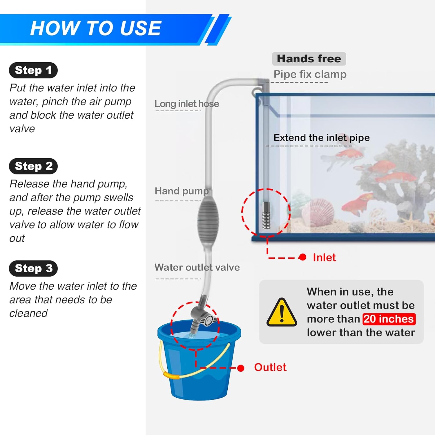 Large Fish Tank Aquarium Sipho - Planted Aquarium Products avis et prix