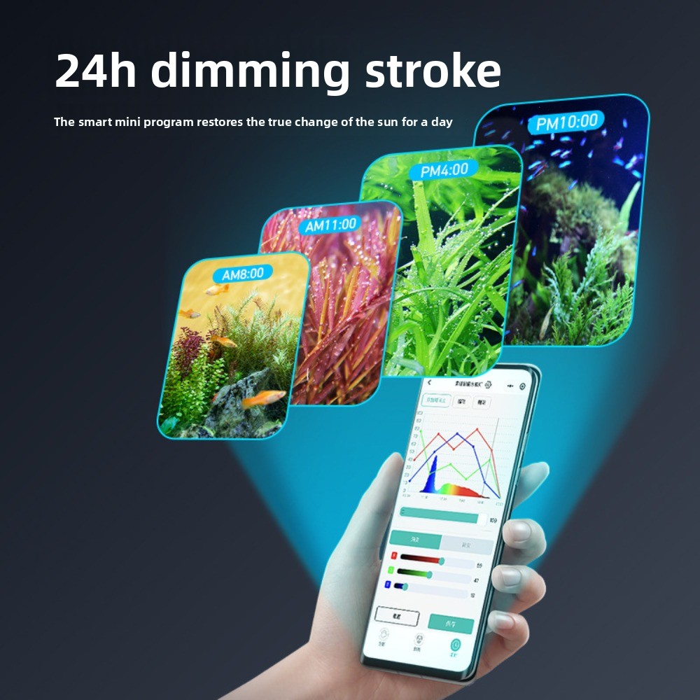 Smart Fish Tank RGB Aquatic Pl - Planted Aquarium Algae Control avis et prix