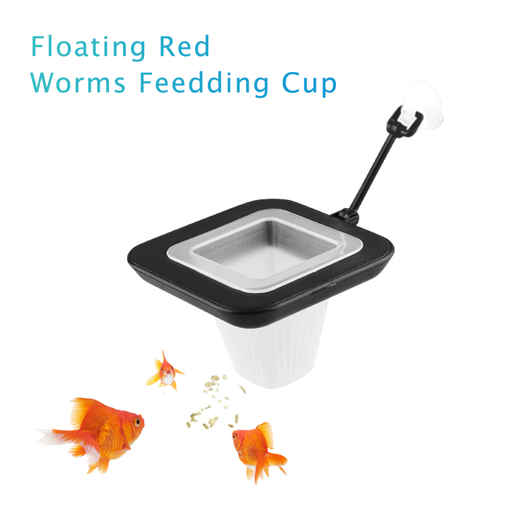 Fish Tank Feeder Red Worm Cup  - Aquarium Plant Red avis et prix