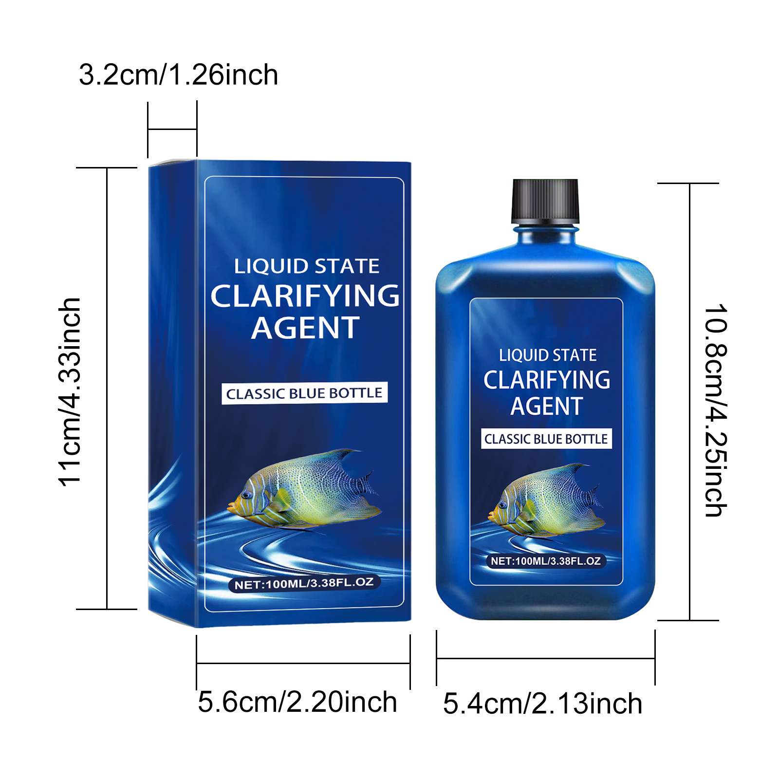 1pc 100ml Aquarium Water Clari - Planted Aquarium Algae avis et prix