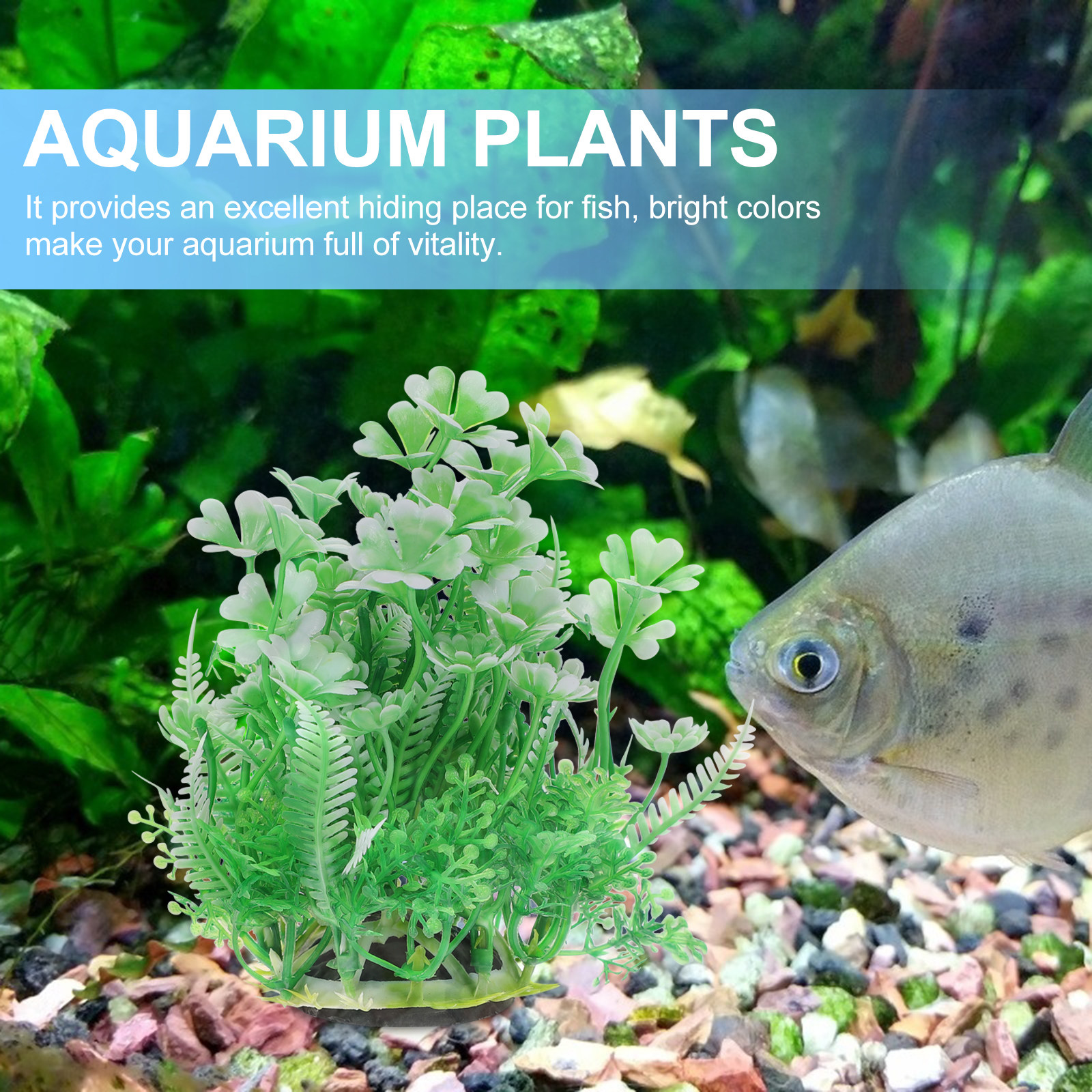 2Pcs Plastic Aquarium Plants D - Non Planted Aquarium Fish avis et prix