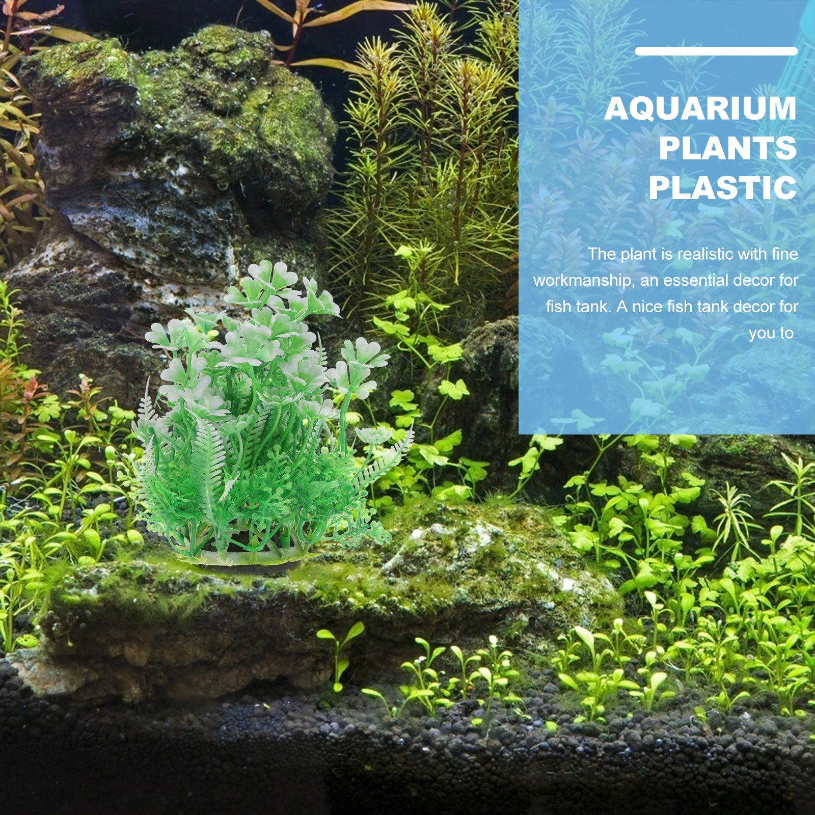 2Pcs Plastic Aquarium Plants D - Non Planted Aquarium Fish avis et prix
