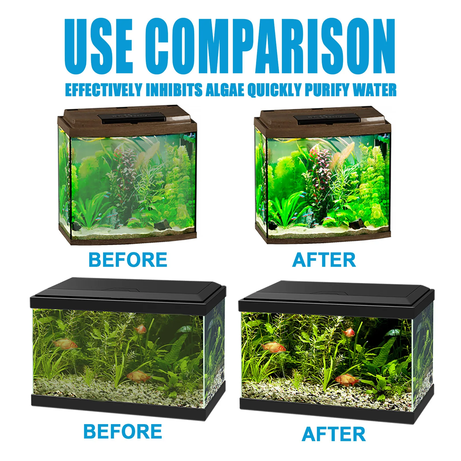 Fish Tank Algaecide Tablets，Cl - Planted Aquarium Algae Control avis et prix