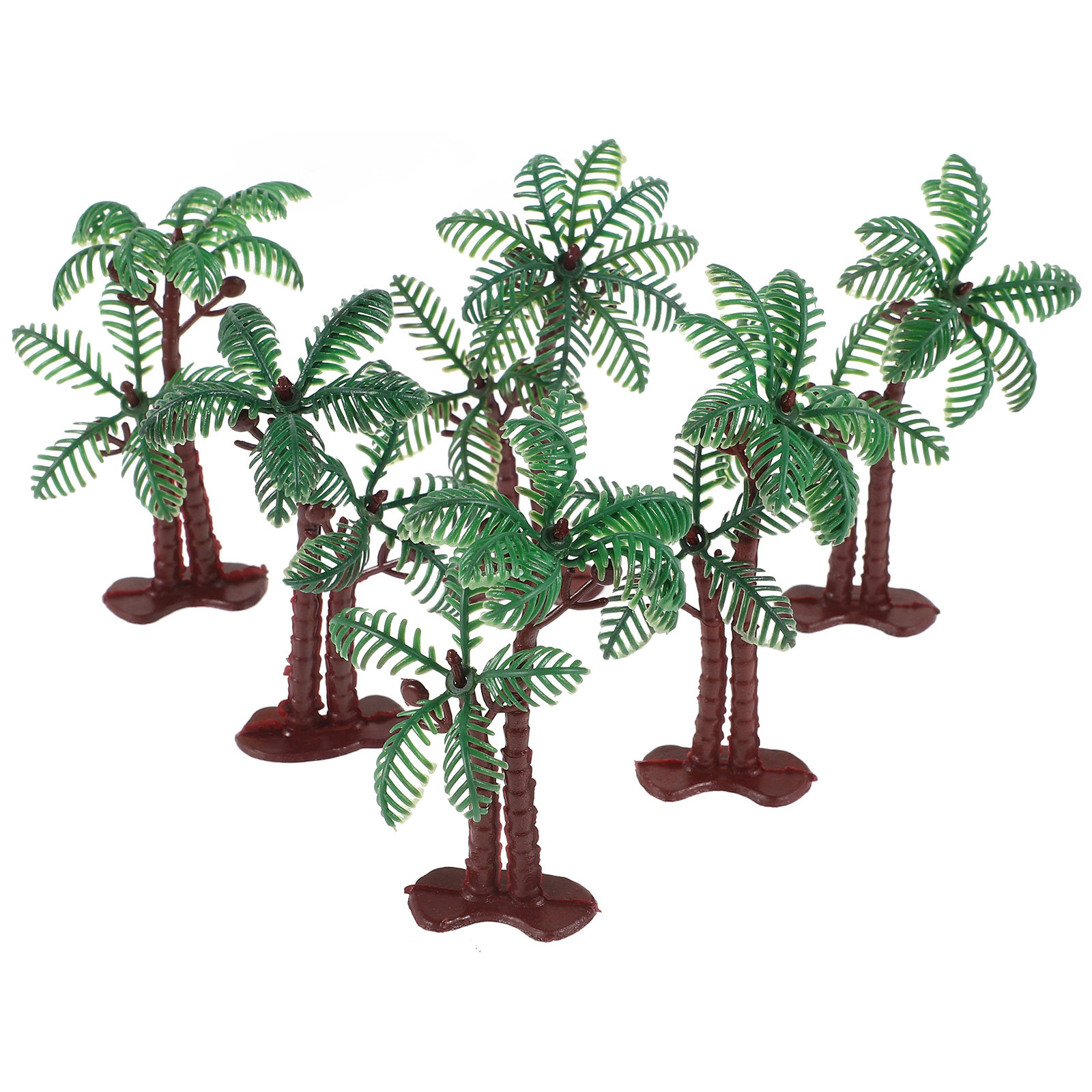 15Pcs Plastic Coconut Tree Dec - Planted Aquarium With Sand avis et prix