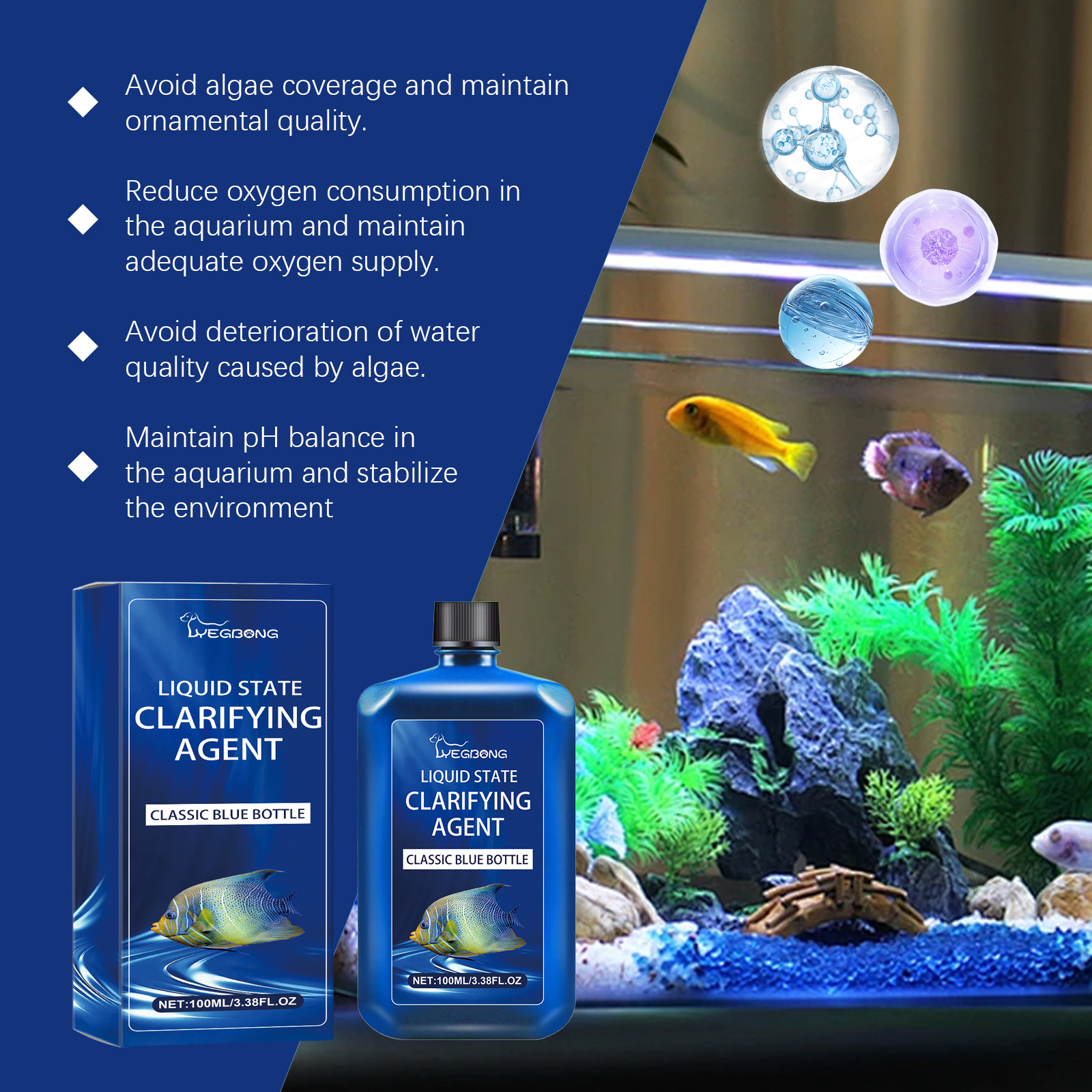 Aquarium Water Clarifier Agent - Planted Aquarium Cloudy Water avis et prix