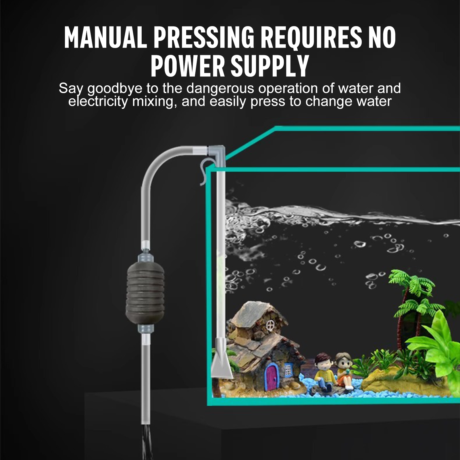 Aquarium Water Changer Siphon  - Planted Aquarium With Sand avis et prix