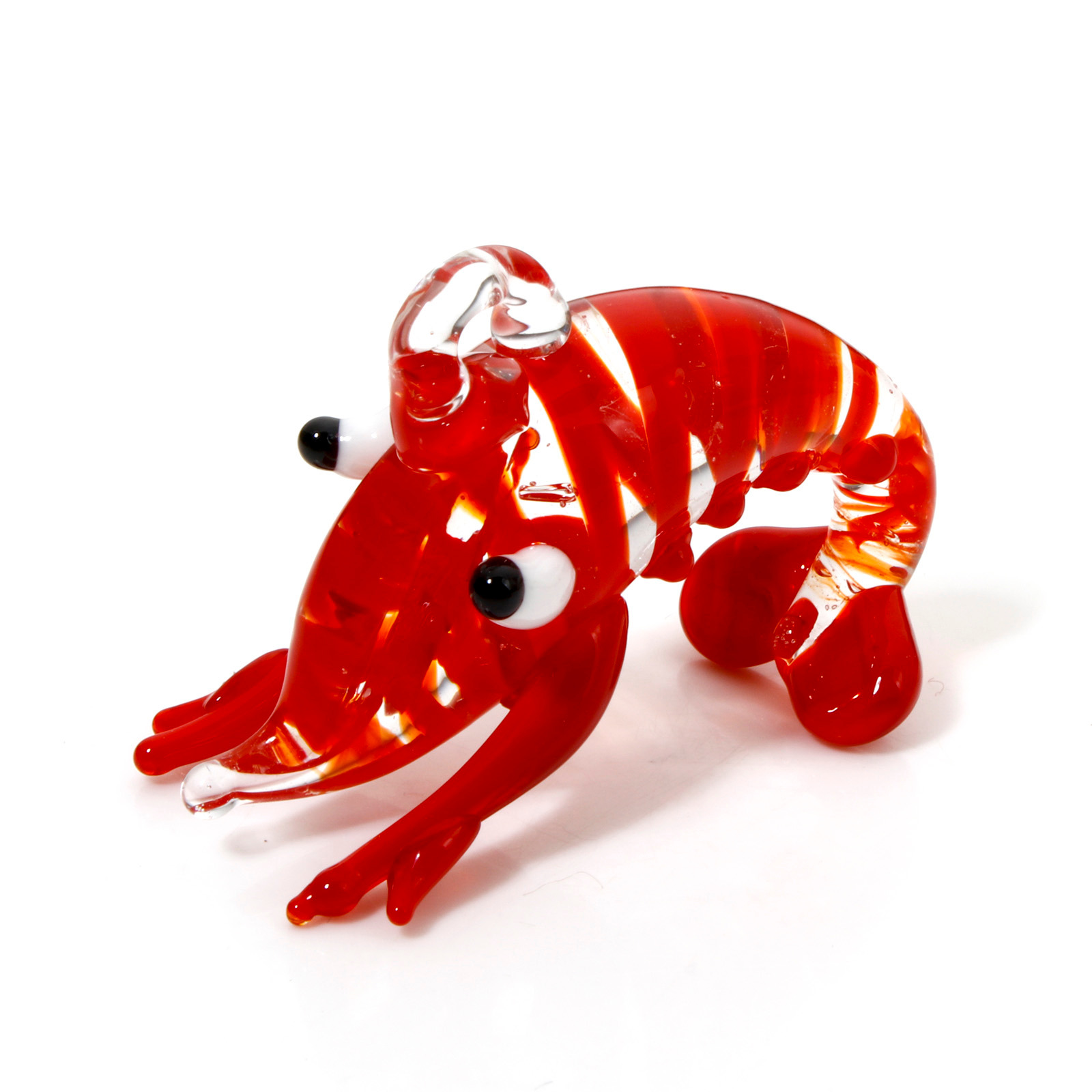 1PCs Red Lobster Lampwork Glas - Aquarium Plant Red avis et prix